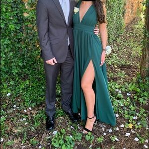 Lulus Heavenly Hues Forest Green Maxi Dress